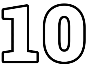 Icône avec le nombre dix.
