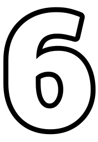 Icône avec le nombre six.