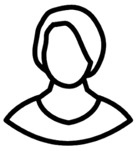 Portrait minimaliste d’une femme aux cheveux courts, ressemblant à Ilse Geusens, la formatrice en écothérapie.